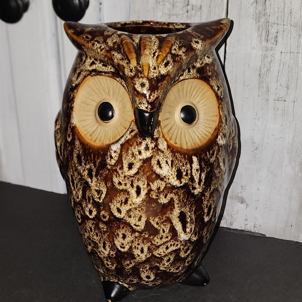 Ceramic Owl Vase